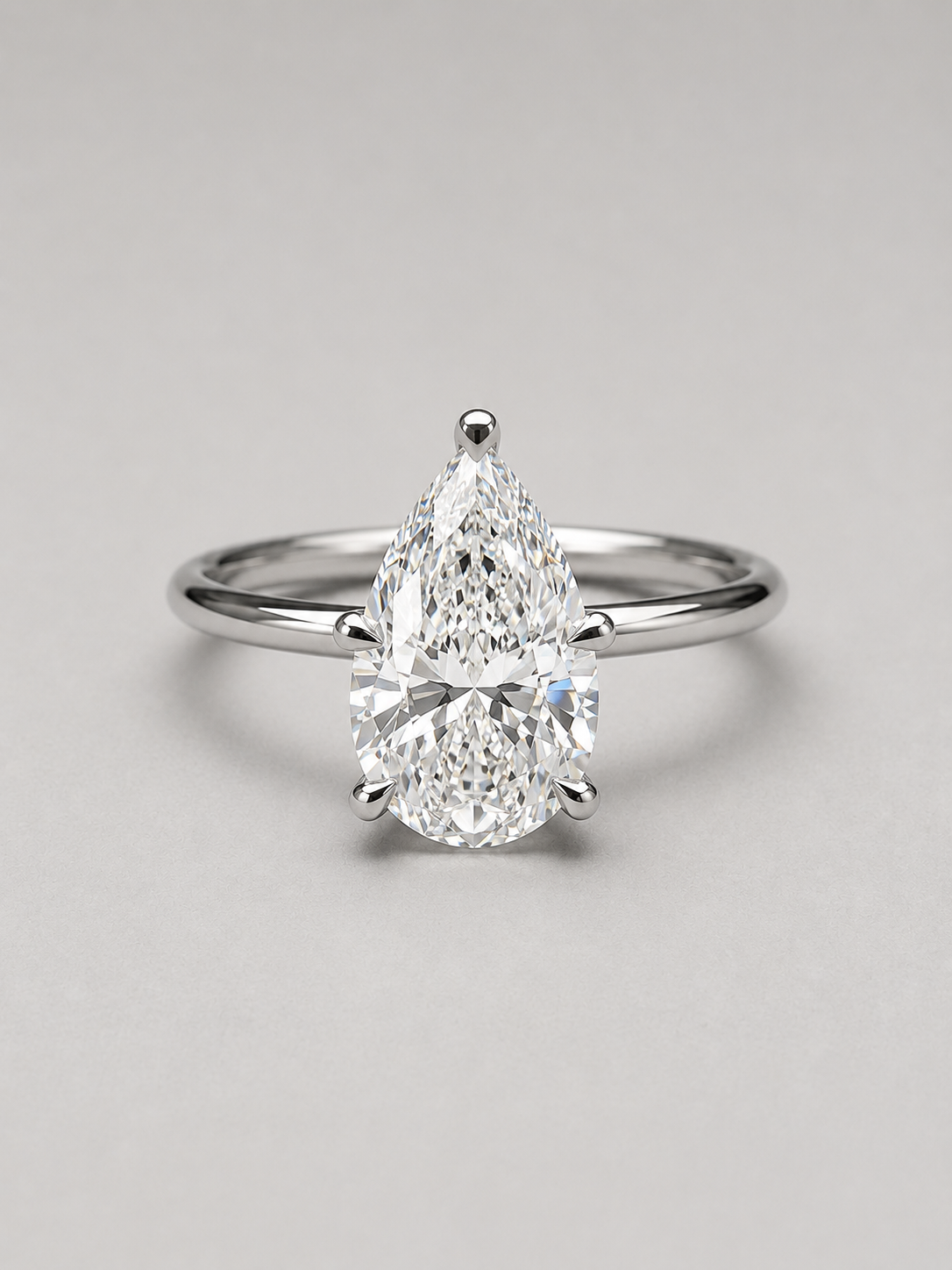 ANILLO SOLITARIO CLÁSICO PEAR | COTIZA TU PIEZA